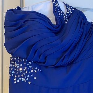 Blue prom dress